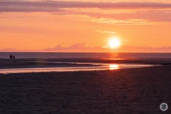 Coucher de soleil à Fort-Mahon